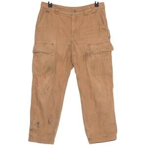 Duluth Mens Pants Cargo Gorpcore Painters Workwear Grunge Rustic Brown 34x30 GY